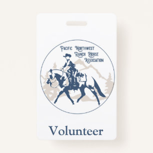 pnwrha volunteer ID badge