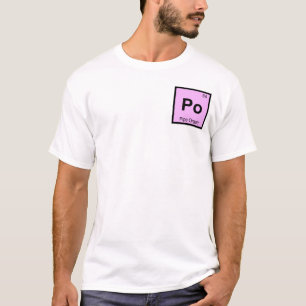 Po - Pipe Organ Music Chemistry Periodic Table T-Shirt