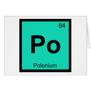 Po - Polonium Chemistry Periodic Table Symbol