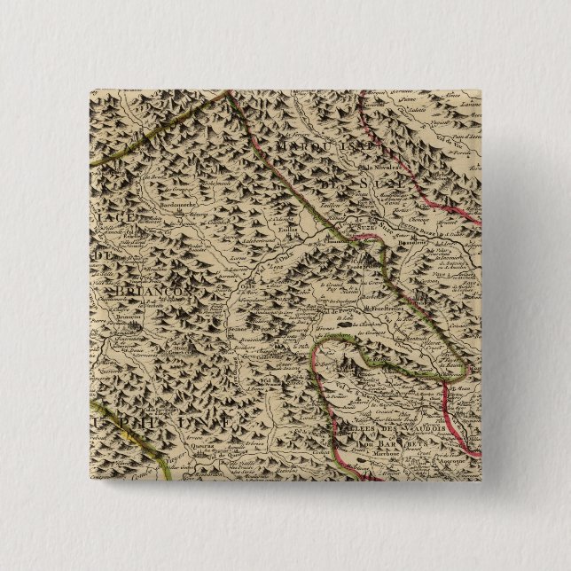 Po River Valley 15 Cm Square Badge (Front)