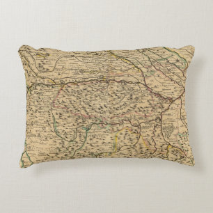 Po River Valley in Italy Decorative Cushion