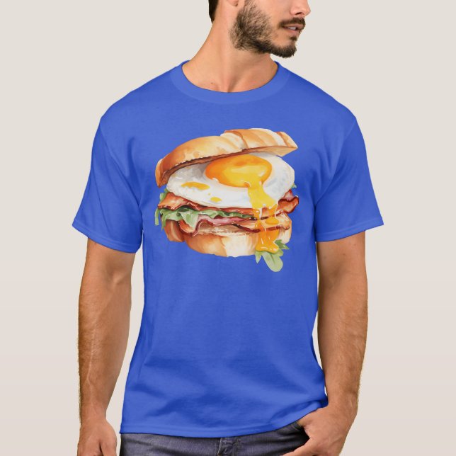 Poached Egg and Bacon Sandwich friends T-Shirt (Front)