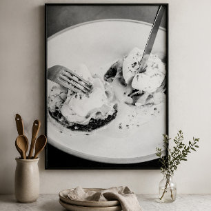 Poached Eggs Breakfast Photo Gourmet Brunch Food Poster
