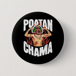 Poatan Chama Mma Fan Jjb Boxing Muay Thai Kickboxi 6 Cm Round Badge