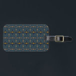 Poblano Hand made Tiles Pattern navy Luggage Tag<br><div class="desc">Add some flair to your luggage with this pretty repeat pattern. Hand drawn by me, for you! Check my shop for more colours and patterns, plus matching accessories like flip flops, totes, bathmats, towels, cosmetic pouches, mugs and shower curtains. You can always add your own text. Let me know if...</div>