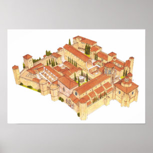 Poblet Monastery. Catalonia Spain Poster