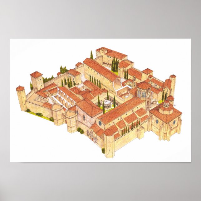 Poblet Monastery. Catalonia Spain Poster (Front)