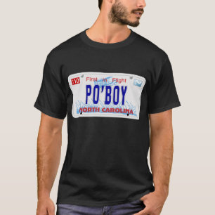Po'Boy - NC Plate T-Shirt