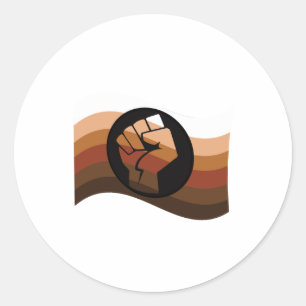 POC Colours Flag Classic Round Sticker