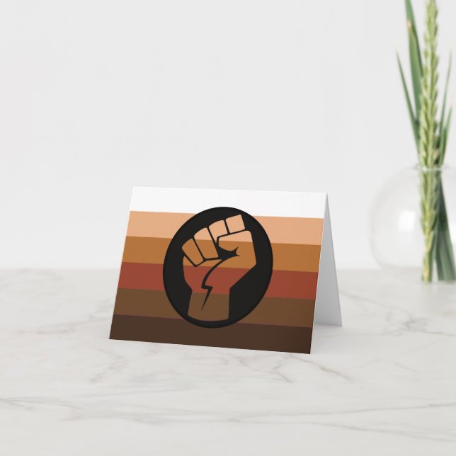 POC Pride Flag Thank You Card (Front)