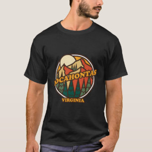 Pocahontas Virginia Mountain Hiking Print T-Shirt