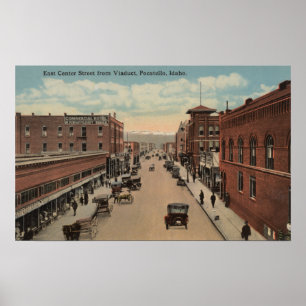 Pocatello, ID - View of E. Centre Poster