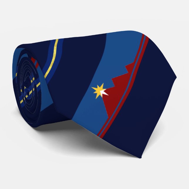Pocatello (Idaho) city flag Neck Tie (Rolled)