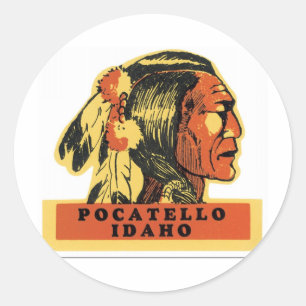 Pocatello, Idaho Classic Round Sticker