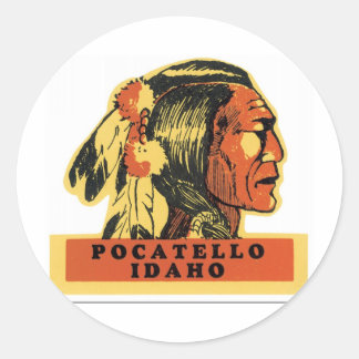Pocatello, Idaho Classic Round Sticker
