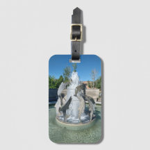 Pocatello Simplot Square Fountain Luggage Tag