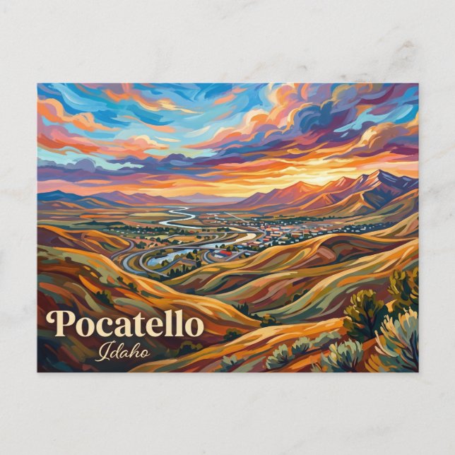 Pocatello USA Postcard (Front)