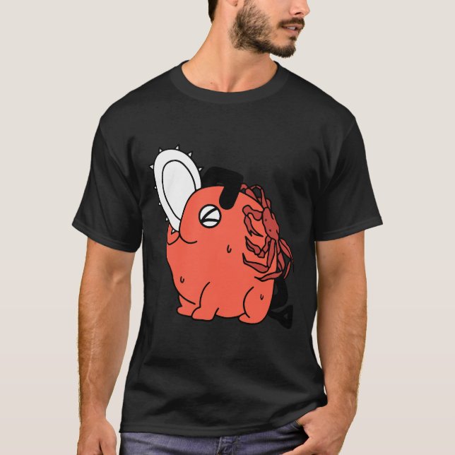Pochita Fish Skin Chainsaw Man Fan Art T-Shirt (Front)