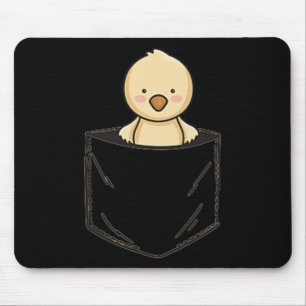 Pocket Animal Cute Chick Chicken In A Pocket  Mouse Pad
