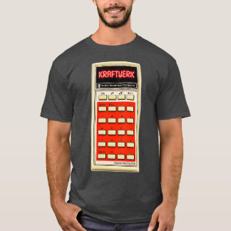 Pocket Calculator Retro Kraftwerk Fan Art T-Shirt
