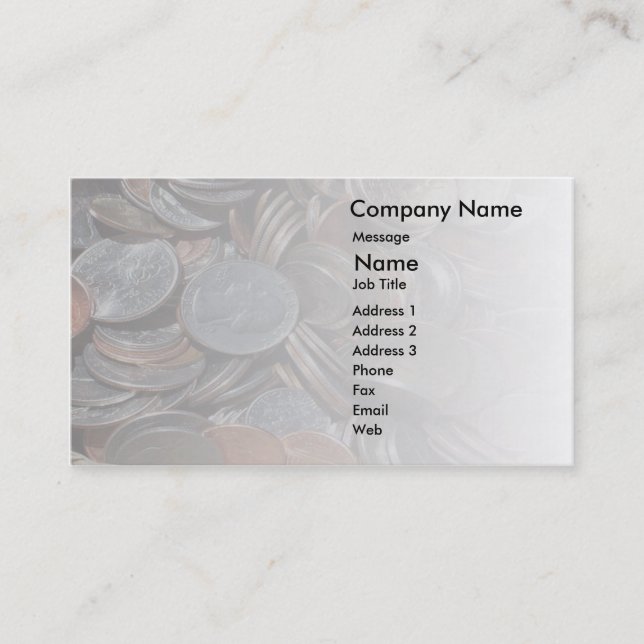 Pocket Change Business Card (Front)
