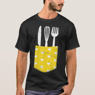 Pocket Chef Restaurant Food Cooking Culinary Hobby T-Shirt