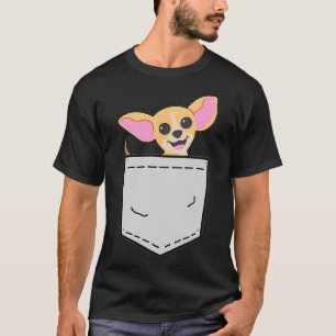 Pocket Chihuahua Lover Teacup Chihuahua in Pocket T-Shirt