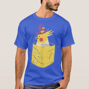 Pocket Cockatiel Witch Pumpkin Funny Halloween Bir T-Shirt
