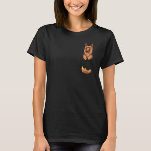 Pocket Cute German Shepherd Alsatian Dog T-Shirt