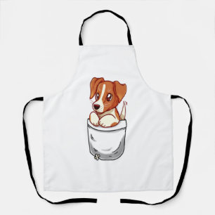 Pocket Cute Jack Russell Terrier  Apron