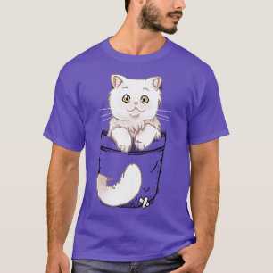 Pocket Cute Persian Cat Kitten  T-Shirt
