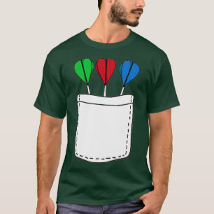 Pocket Darts Pin Cool Board Throwing Sports Gift T-Shirt