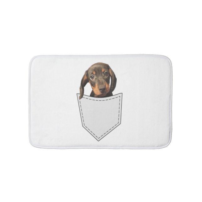 Pocket Dog Dachshund  Bath Mat (Front)