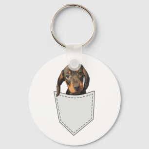 Pocket Dog Dachshund Key Ring