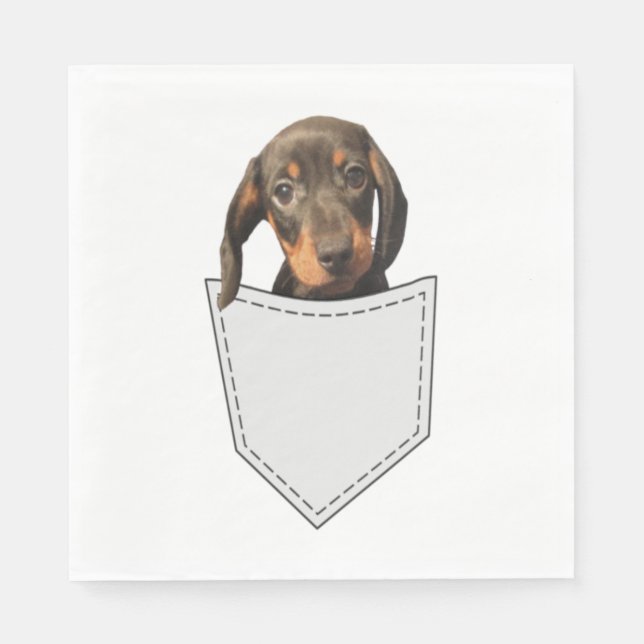 Pocket Dog Dachshund  Napkin (Front)