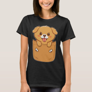 Pocket Dog Golden Retriever Dog in your Pocket 4 T-Shirt