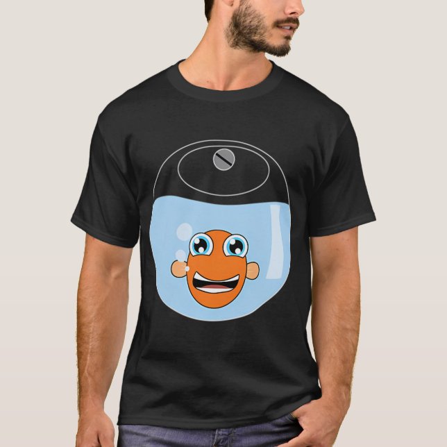Pocket fish black small T-Shirt (Front)