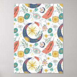 Pocket Full of Glimmers Celestial Boho Art Print