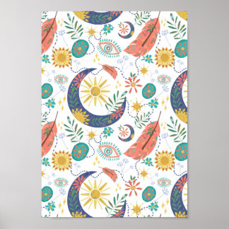 Pocket Full of Glimmers Celestial Boho Art Print
