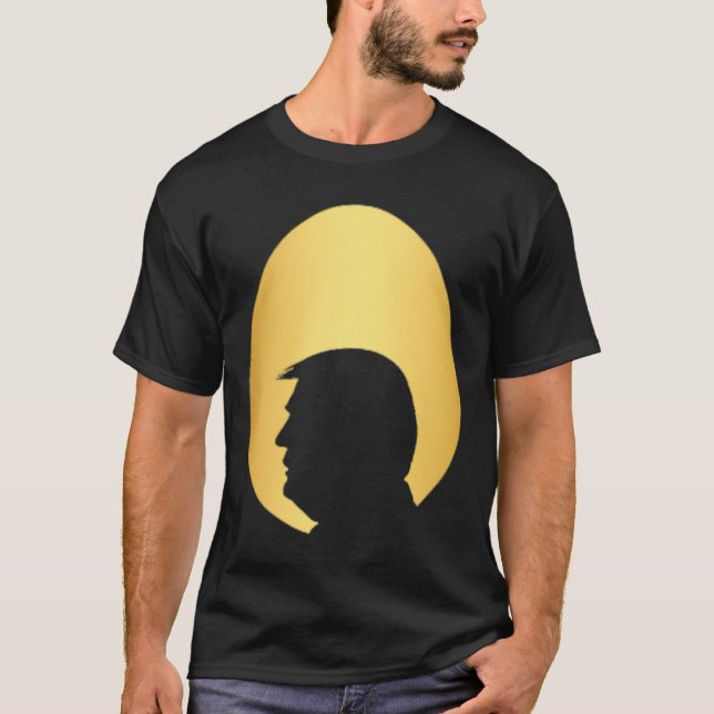 Pocket Golden Egg Hunt Trump 45 47 Silhouette Happ T-Shirt (Front)
