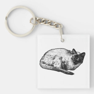 Pocket halftone calm key ring