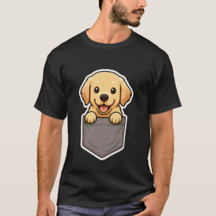 Pocket Kitten Tabby Cat Cute Kitty Peeking Pocket T-Shirt