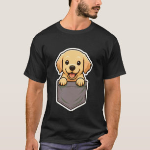 Pocket Kitten Tabby Cat Cute Kitty Peeking Pocket T-Shirt
