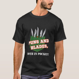 Pocket Knife Collector and Knives Collecting Black T-Shirt