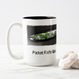 Pocket Knife Man  Two-Tone Coffee Mug