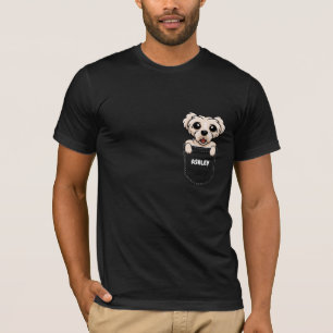 Pocket Maltese puppy cute dog T-Shirt