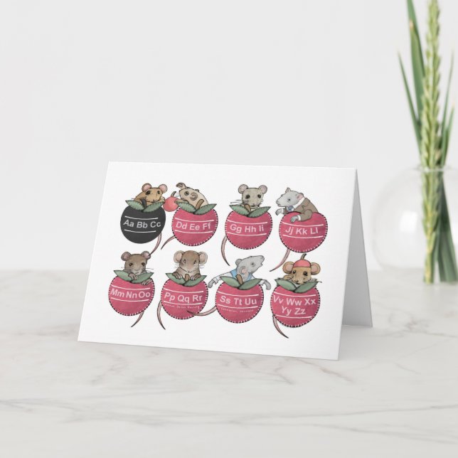 Pocket Mice, Back to School Holiday Card (Front)