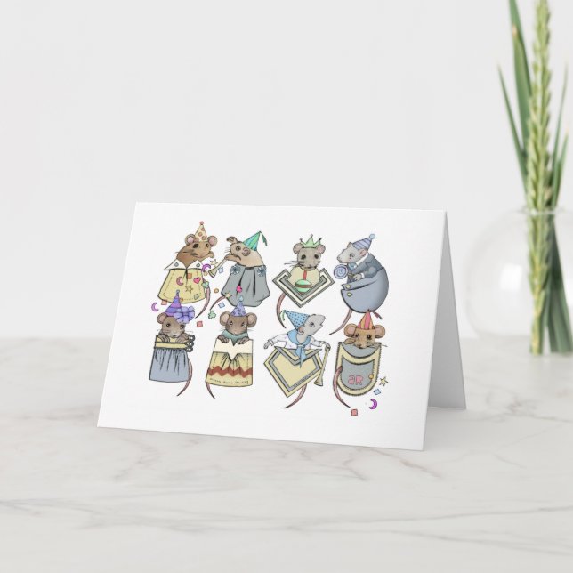 Pocket Mice Birthday Card (Front)