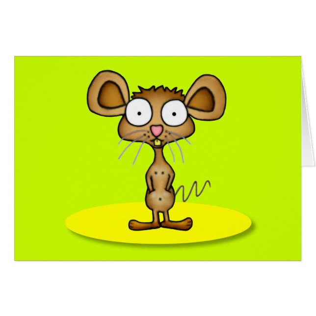 Pocket Mouse Greeting Card (Front Horizontal)