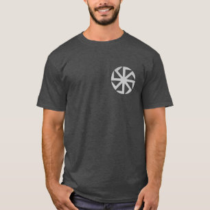 Pocket Norse Viking Pagan Wicca Esoteric Sun Wheel T-Shirt